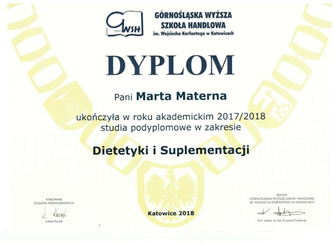 Dyplom GWSH